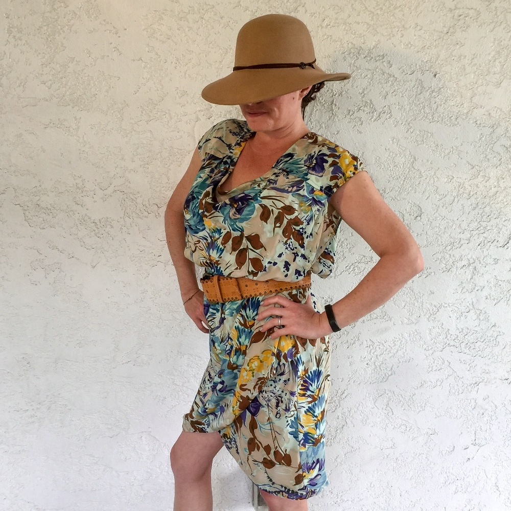 SALE Tracy Reese Silk Floral Blouson Dress